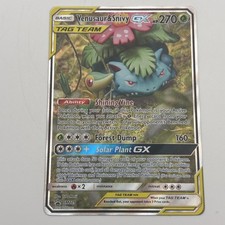 Pokémon Sole e Luna Promo Venusaur Snivy GX SM229 Holo Card quasi come nuova