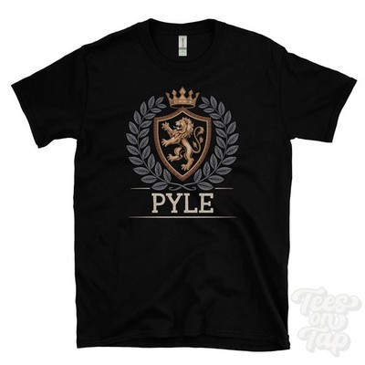 PYLE FANTASY WAPPEN T-SHIRT Neuheit Parodie Familienname Wappen