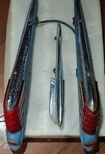 Vintage 1949 Desoto Tail Light Housings Lenses Tri Lh Rh Fins Lens Pair 49 Mopar