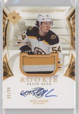 2021 Upper Deck Ultimate Collection Rookies 1/99 Jack Ahcan #156 Patch Auto 4p5
