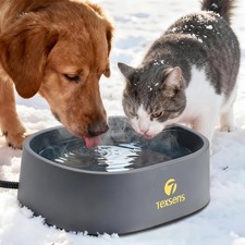 Heated Water Bowl for Large Dogs - 0.93 Gallon/118 OZ - Outdoor Pet Thermal B...