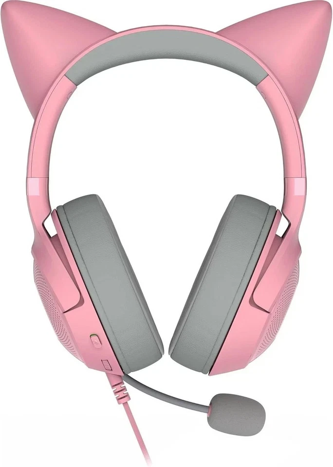  Kraken Kitty V2 USB Wired Headset: Chroma RGB Kitty Ears - Stream Quartz Pink - Image 3 of 4