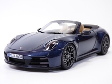 PORSCHE 911 - 992 CARRERA S cabriolet bleu Yachting 1/18 2025