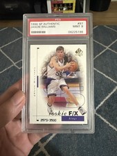 1998 SP Authentic Jason Williams PSA 9 MINT RC #97 ROOKIE CARD #2573/3500