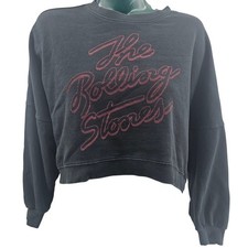 Cotton On The Rolling Stones Black Crop Band ...