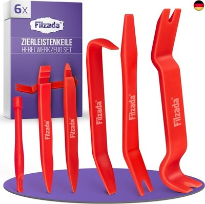 Filzada  6er Set Hebelwerkzeug Auto (Extra Stark) - Demontage Werkzeug Auto - 