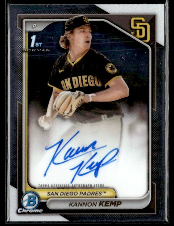 L33,631 - 2024 Bowman Chrome Prospect Autographs #CPAKK Kannon Kemp Auto