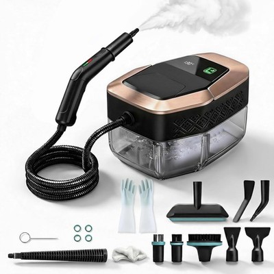 Portable Steam Cleaner 3 Level 1.9 Qt Tank 10s Heat Up Handheld