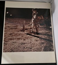 Apollo 11 Buzz Aldrin Astronaut Lunar Module On Moon Kodak Paper 8x10 Photo
