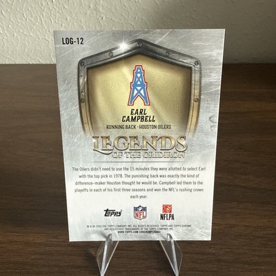 Topps Chrome Legends of the Gridiron Earl Campbell LOG-12 Houston