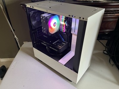 White High End Gaming PC Desktop Computer Newly Built