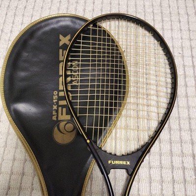 FURREX ASCON AFX-150 Tennisschläger Vintage mit Etui, Ledergriff, 4 3/8