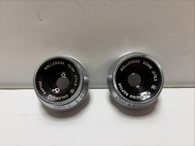 Wollensak 50mm and 75mm f/4.5 Enlarging Raptar Enlarger Lens