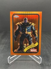 2025 Topps Chrome Marvel Thanos Orange Refractor 10/25 #158