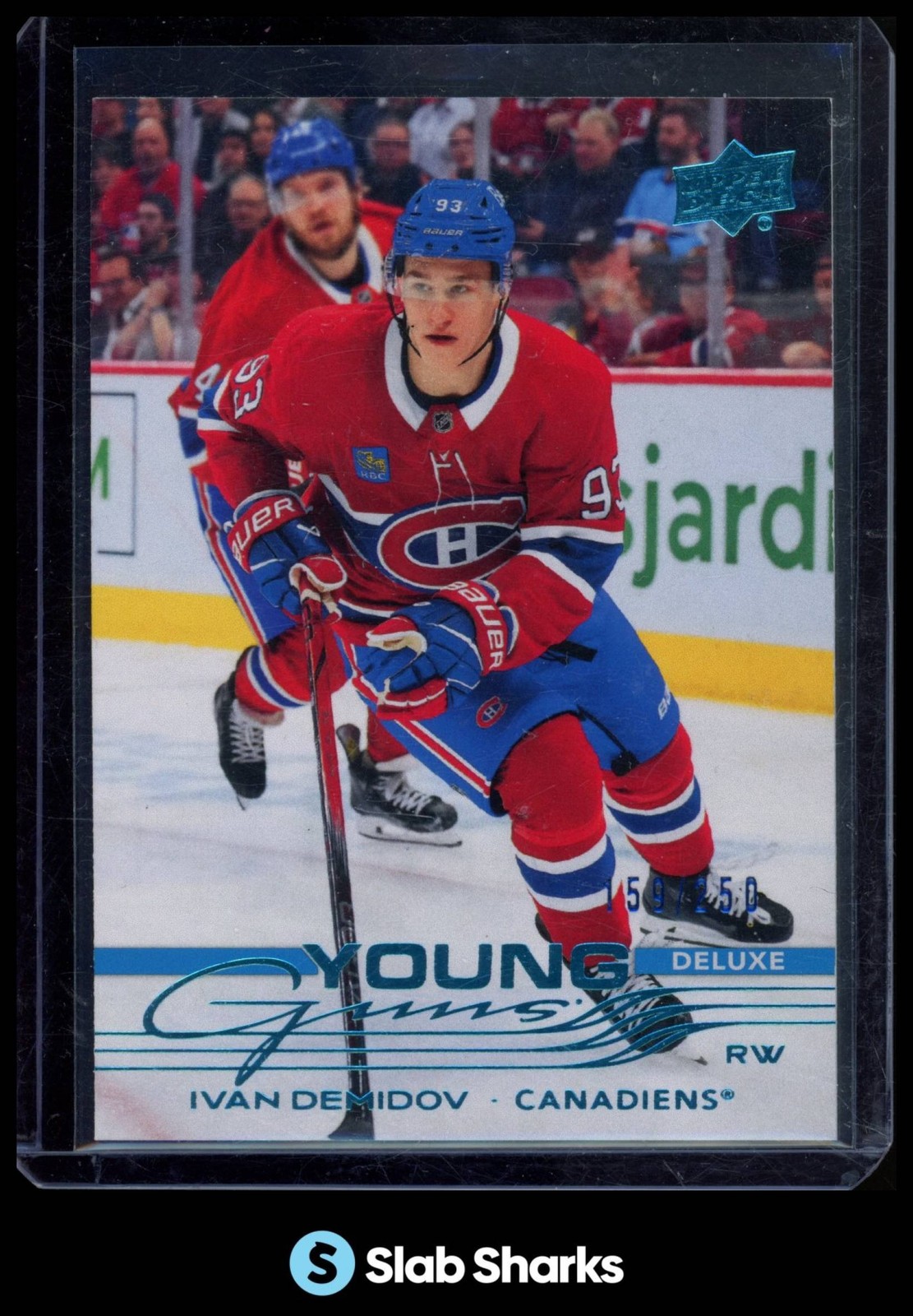 2025 UPPER DECK #205 IVAN DEMIDOV DELUXE YOUNG GUNS RC ROOKIE /250