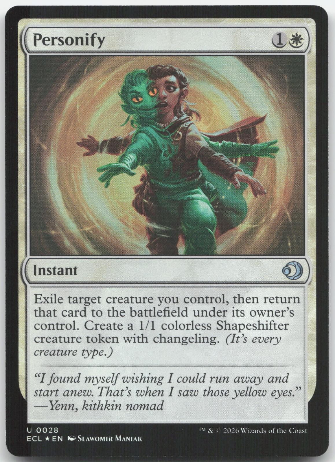 Personify 28 Uncommon Lorwyn Eclipsed Magic: The Gathering Foil Near Mint