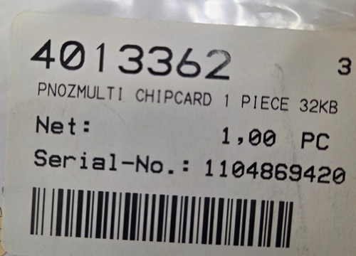 Nuova scheda di memoria PLC Pilz 779211 846380, PNOZMulti Chipcard 1 pezzo, 32 kb - Foto 6 di 8