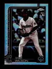 2025 Topps Chrome Update #USC187 WILL WILSON RC Guardians SEPIA REFRACTOR Rookie