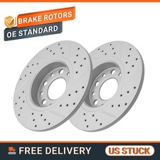 Rear Drilled Disc Brake Rotors for Jeep Compass Renegade Fiat 500X