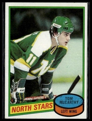 Tom McCarthy 1980-81 Topps #93 RC Minnesota North Stars