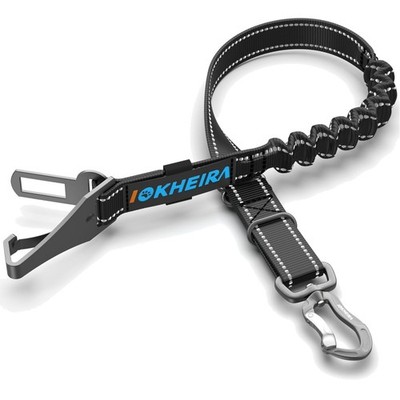 Dog Seat Belt, 3-in-1 Adjustable Safety Harnesses for Car, Reflective Bungee ...