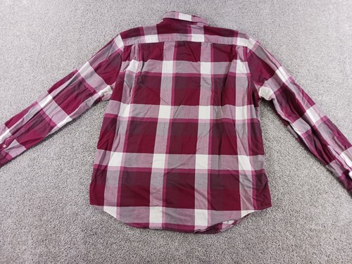 Chemise Lacoste coupe régulière homme XL manches longues boutonnée rouge coton à carreaux - Photo 10/11
