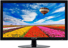 24 Inch 75Hz Slim LED Monitor with Build-In Speakers HDMI VGA, New Black E248W-