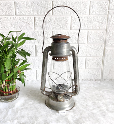 1940er Vintage Dietz Junior Petroleumlampe Original Glasglobe LN40 NY USA