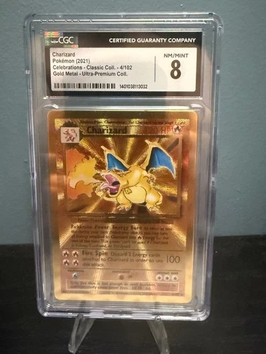 Charizard (Celebrations Metal Card) 004/102 CGC 8