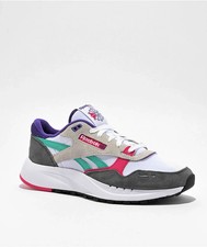 Reebok Classic Leather 2400 Chalk Grey Pink Shoes - M 10.5 / W 12