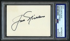 Jack Nicklaus signed autograph 2.5x3.5 Cut Professional Golfer PSA Slabbed