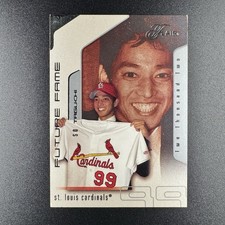 So Taguchi 2002 Flair Future Fame Rookie Card /1750 #131 St. Louis Cardinals. rookie card picture