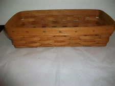 Longaberger Bread/Storage  Basket 1992 -14" x 7.5" x 3.75" high-Good condition
