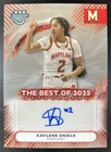 2025-26 Bowman Best U Kaylene Smikle Auto Best of 2025 Maryland #BA-KS