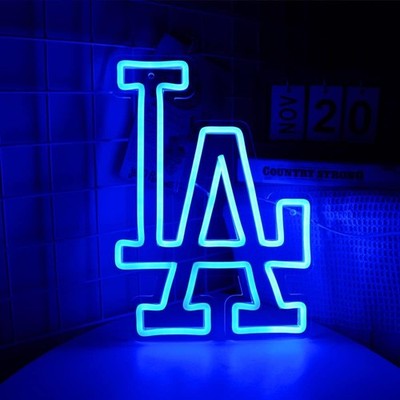 WonderfulLife Dodgers Neon Sign for Garage or Man Cave Decor,Gifts Men LA 