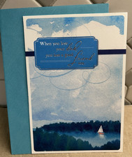 Sympathy Greeting Card w/ Envelope When you lose your Dad