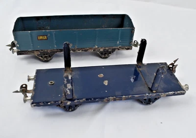 LR LOUIS ROUSSY WAGON TOMBEREAU + WAGON PLATEAU SNCF ECART. 0 - Photo 1/4
