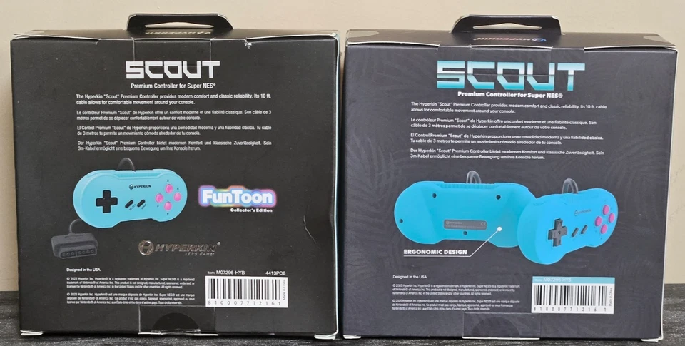 Hyperkin "Scout" Premium Controller for Nintendo SNES Super NES - Hyper Beach - Image 2 of 2