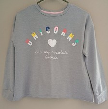 Arizona Jean Company Grey Oversized Sweatshirt Raw Hem Size 10/12