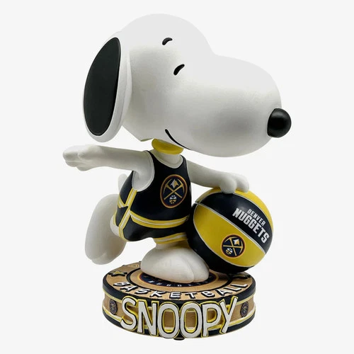 Snoopy Denver Nuggets Peanuts Bighead Bobblehead NBA Basketball