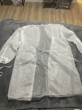 Disposable Protective Non-Woven Coverall Coat Unisex