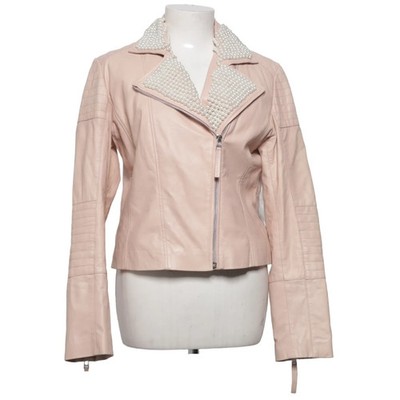 Isaco & Kawa, Bikerjacke, Damen, Größe: 42, Pink, Leder/Polyester #8Pl