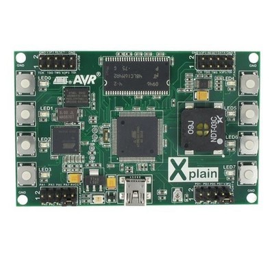 Atmel AVR XPLAIN MCU 16-Bit Embedded Evaluation Eval Dev Board ATAVRXPLAIN