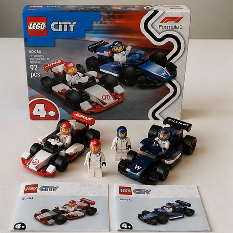 LEGO City 60464 Formula 1 Williams Haas F1 Completo Scatola Istruzioni