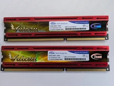 VULCAN 8GB (2x 4GB) Team Group TLD34G1600HC9BK DDR3 PC3 12800 non-ECC Unbuffered