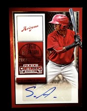 2015 Panini Contenders Prospect Ticket Sergio Alcantara #35 Auto 4l3