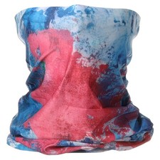 Summer Neck Gaiter Sun Protection Face Mask for Fishing, Blue/Red/White