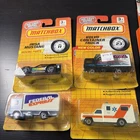 Matchbox Vintage Lot Of 4 Nice Cars Blisters And Cards Have Imperfections