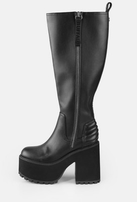 Buffalo London Killah Hi Zip. Größe 42. Schwarz. plateaustiefel. NEU & OVP