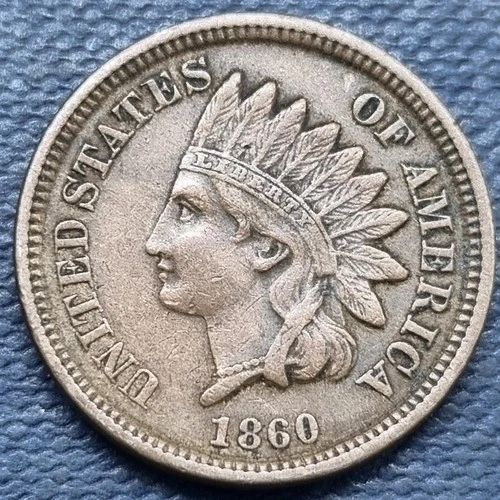 1860 Indian Head Cent 1c XF #100346